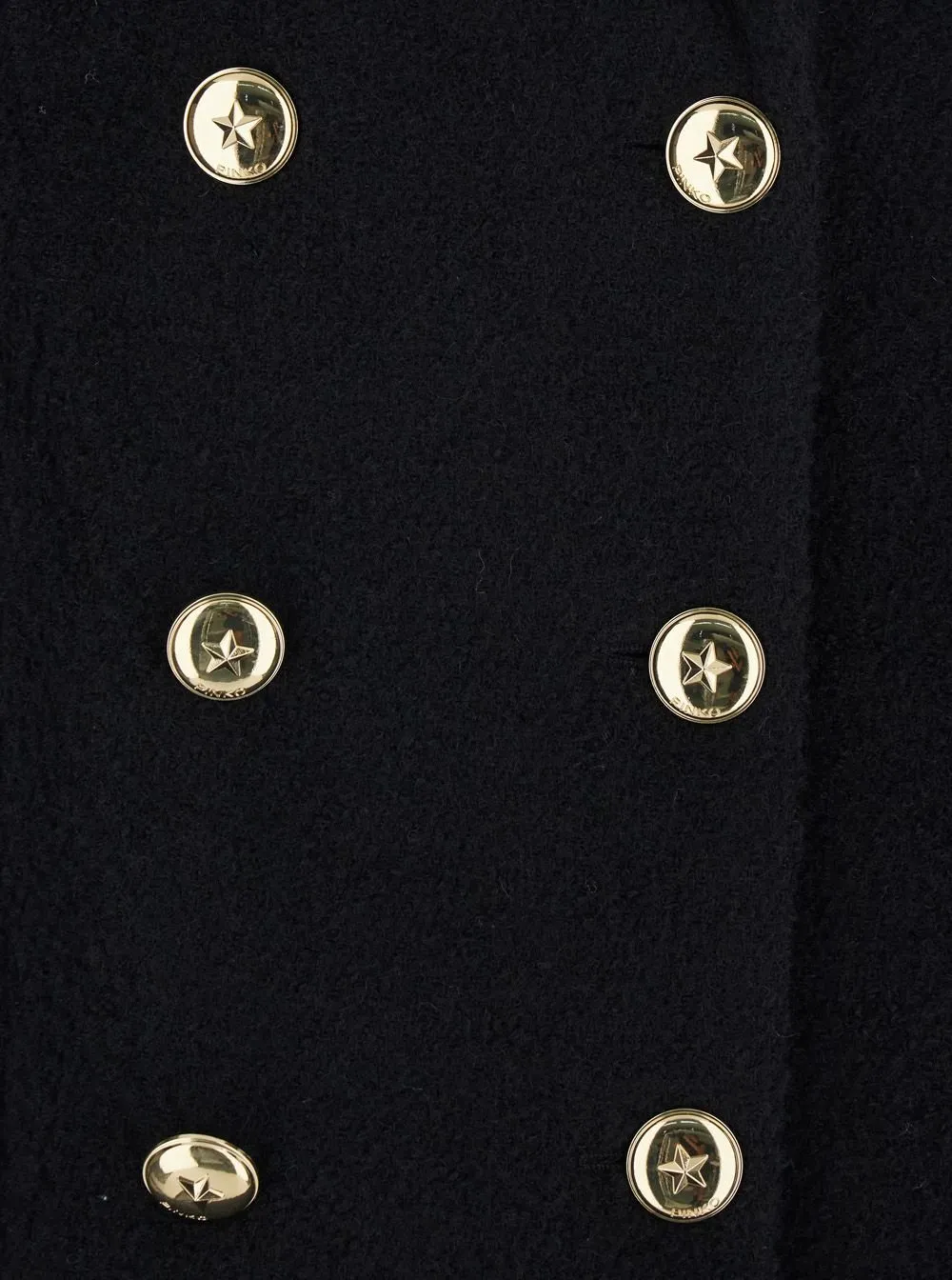 Pinko Double-Breasted Short Pea Coat