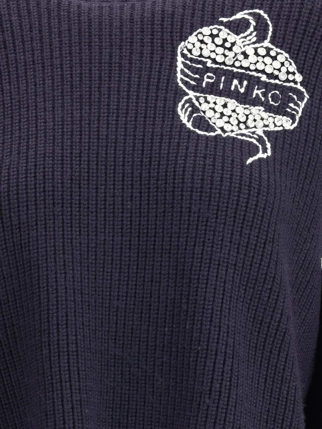 Pinko Alicudi Logo Intarsia Jumper