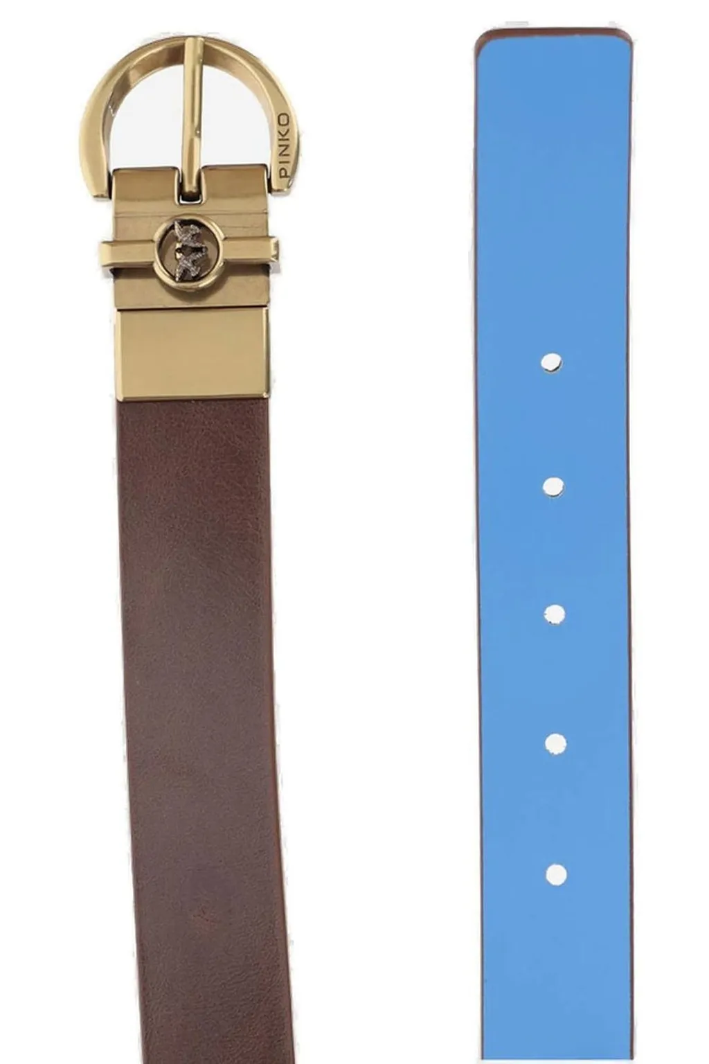 Pinko Love Birds Logo Reversible Belt