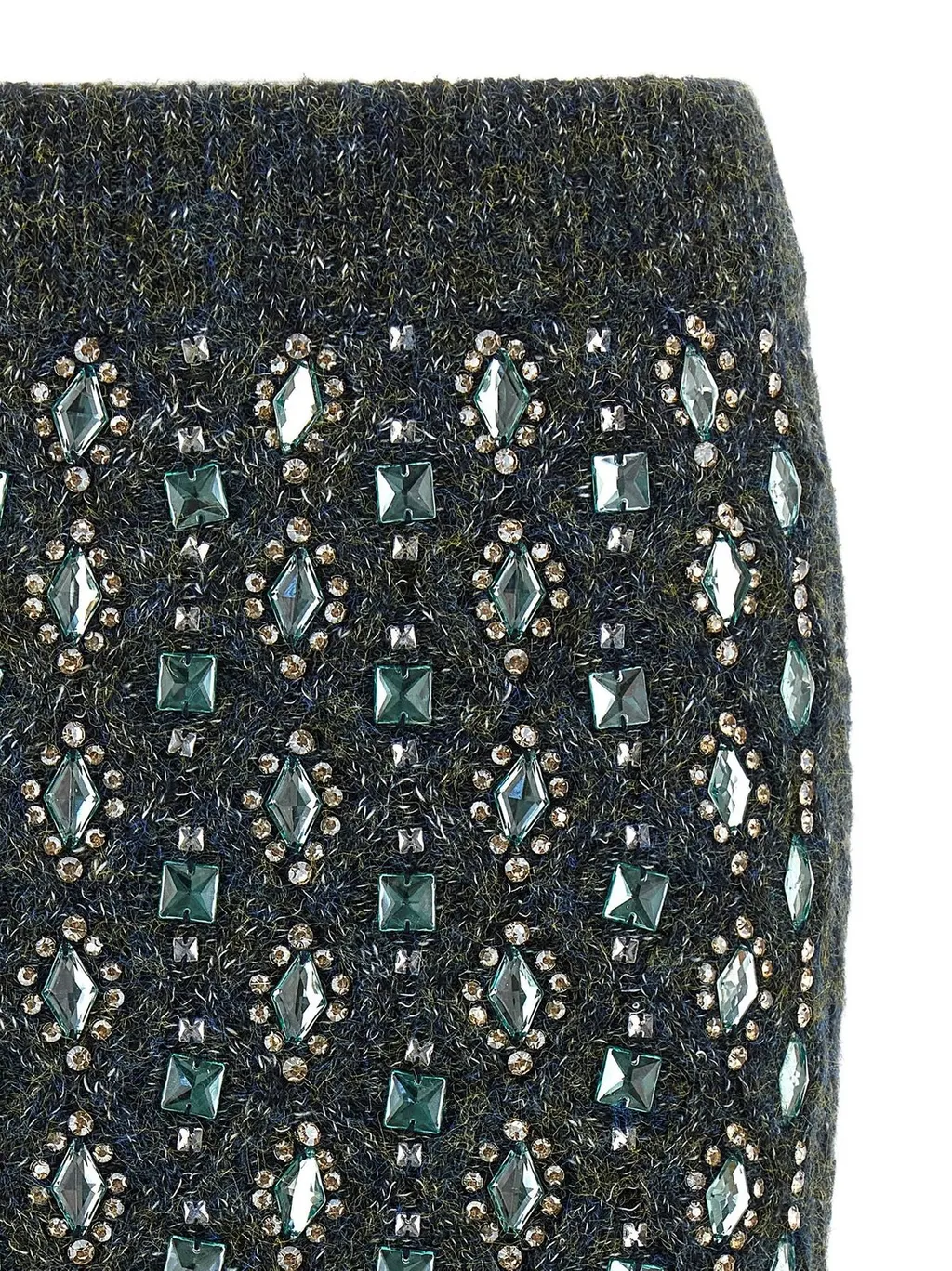 Pinko Mouliné Embellished Skirt