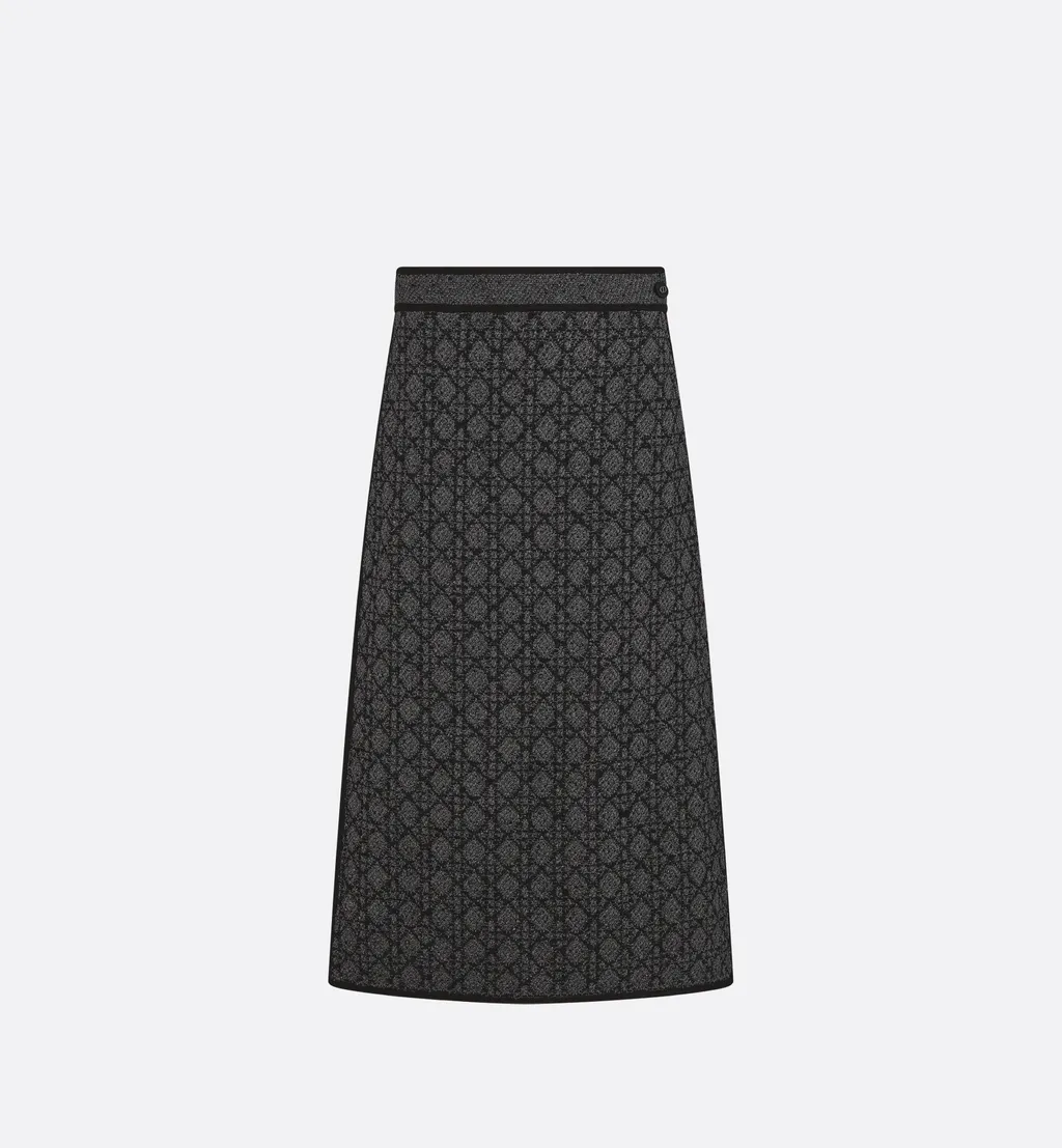Mid-Length Macrocannage Skirt