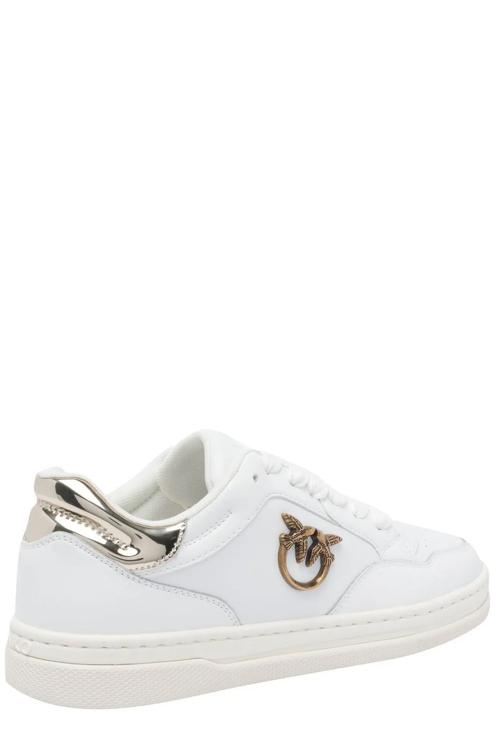Pinko Logo-Plaque Lace-Up Sneakers