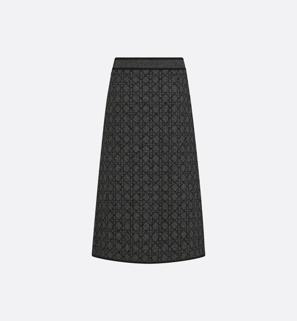Mid-Length Macrocannage Skirt