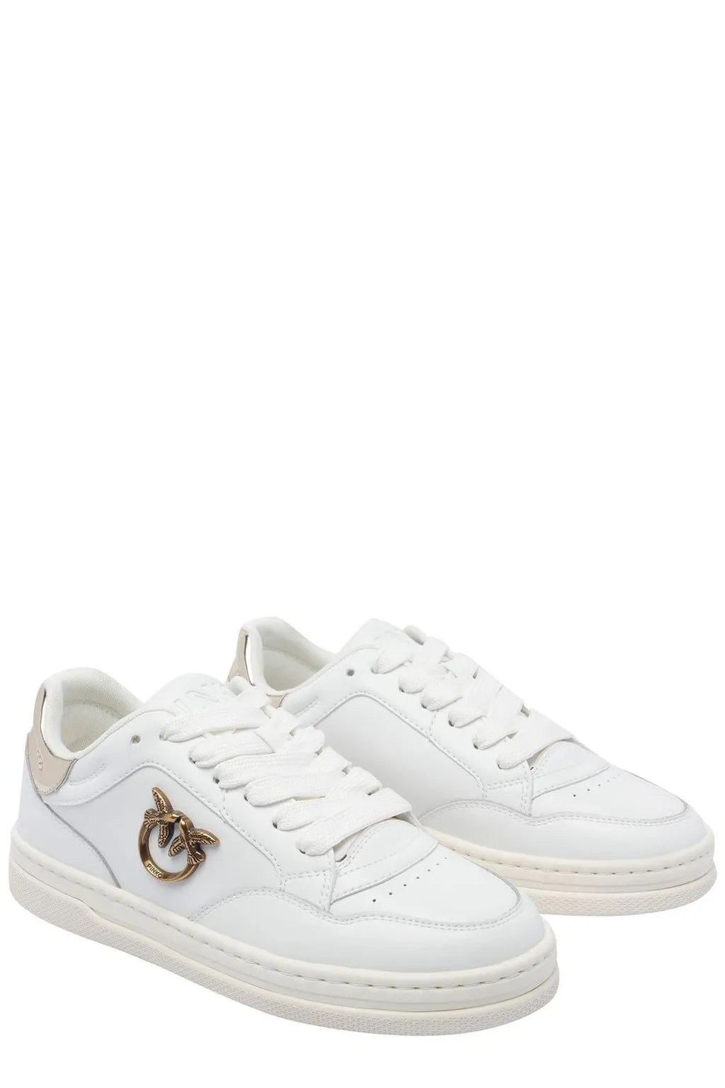 Pinko Logo-Plaque Lace-Up Sneakers