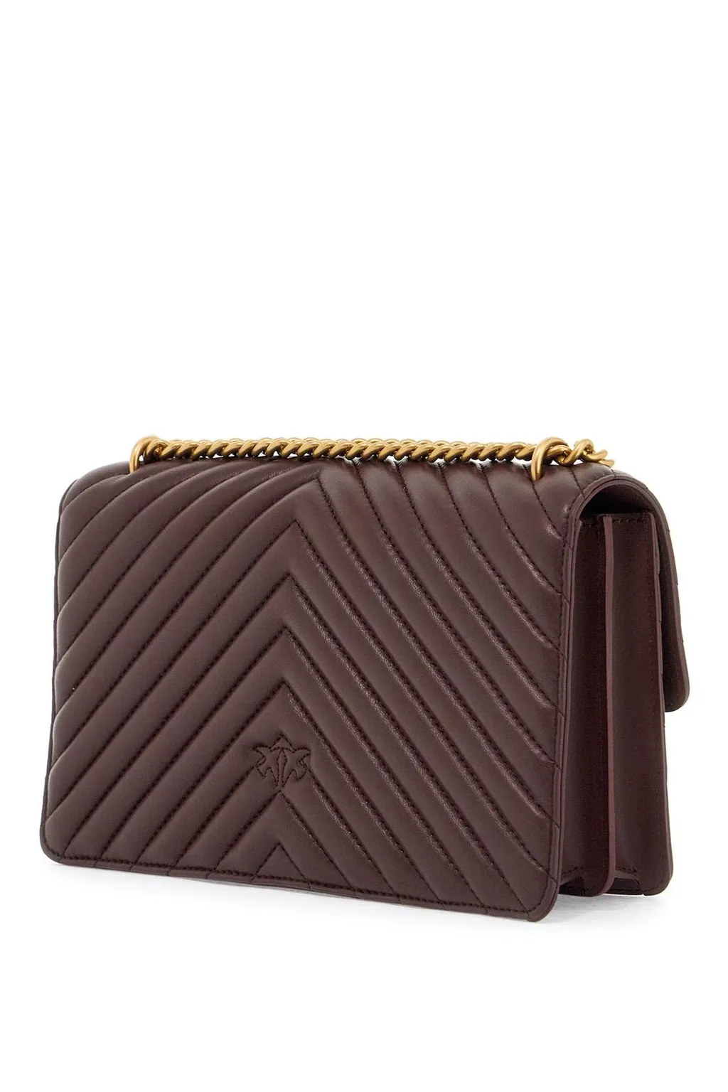 Pinko Classic Love One Chevron Crossbody Bag