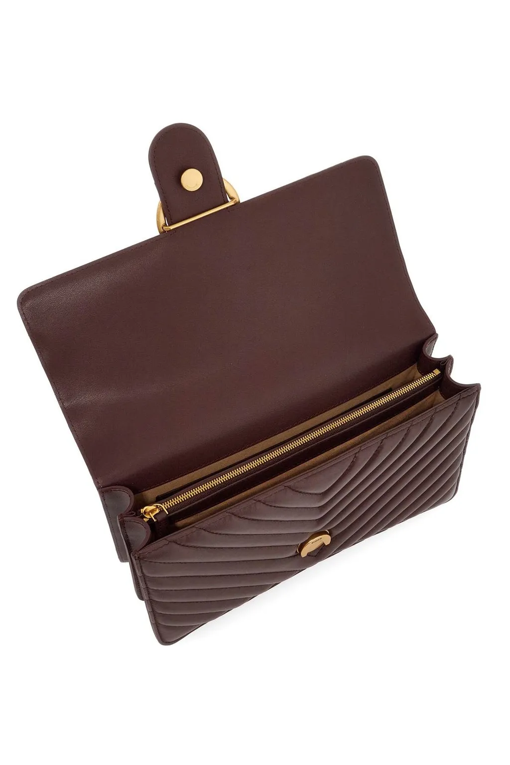 Pinko Classic Love One Chevron Crossbody Bag