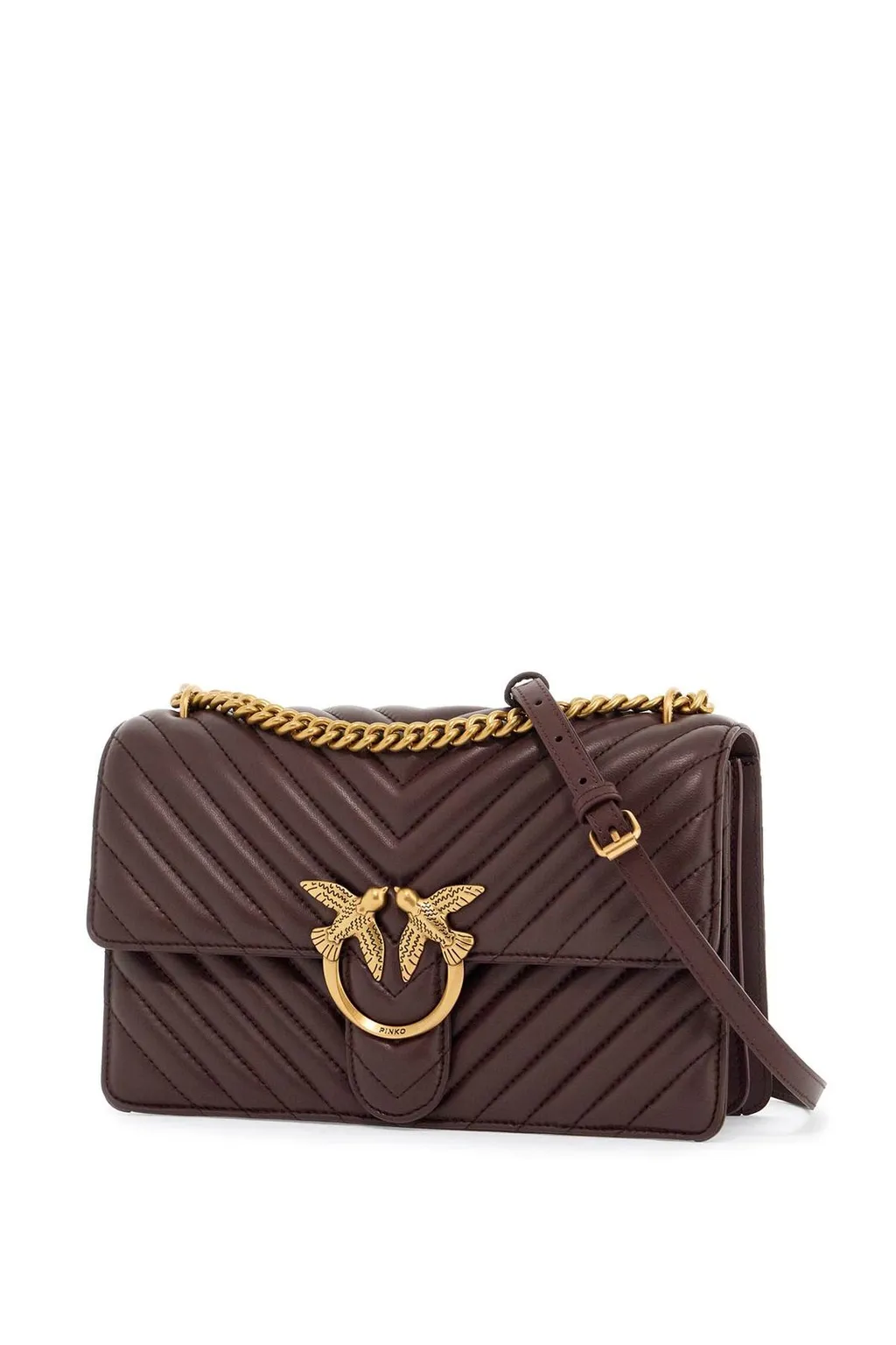 Pinko Classic Love One Chevron Crossbody Bag