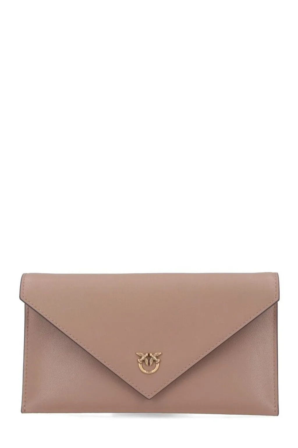 Pinko Love Birds Chain-Linked Clutch Bag