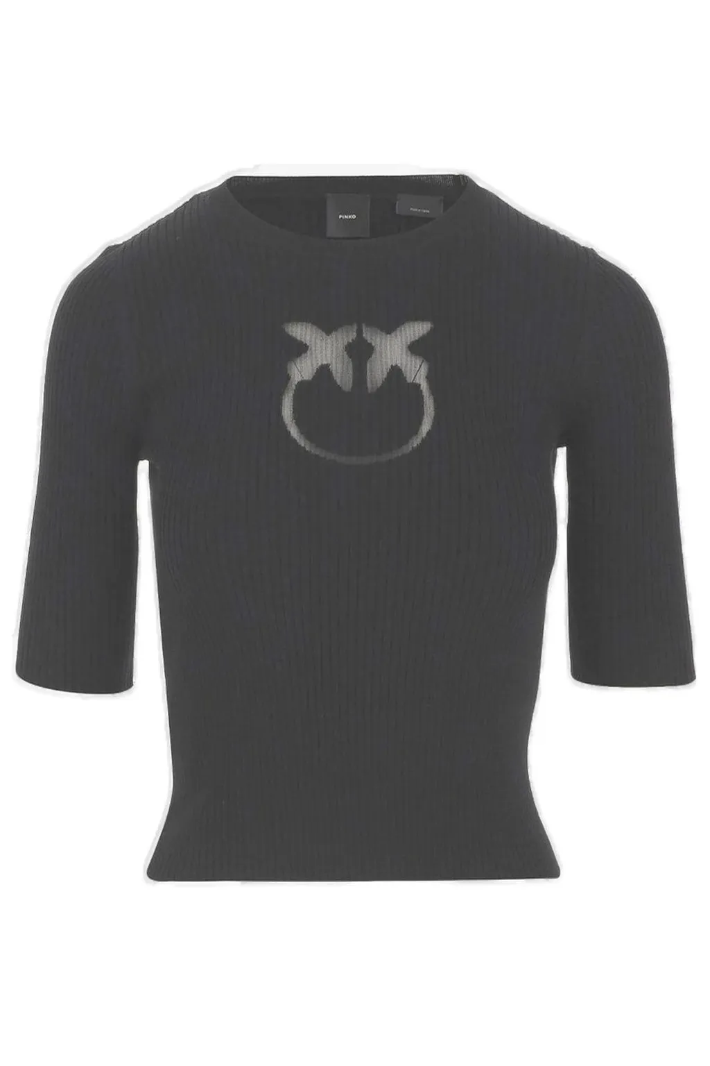 Pinko Logo Detailed Cropped Jumper