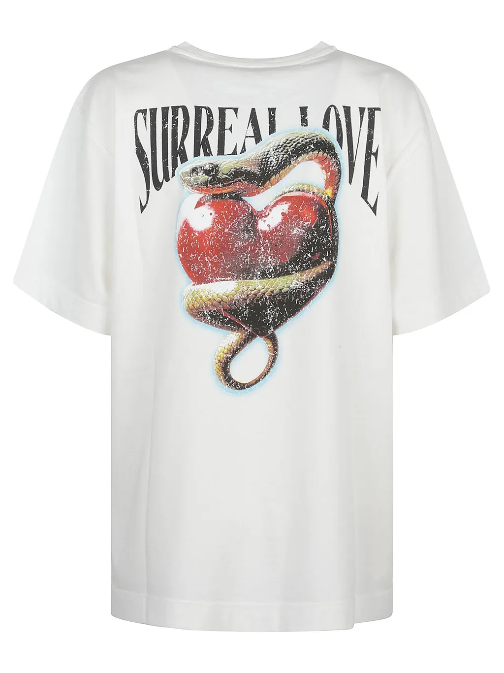 Pinko Heart Printed Crewneck T-Shirt