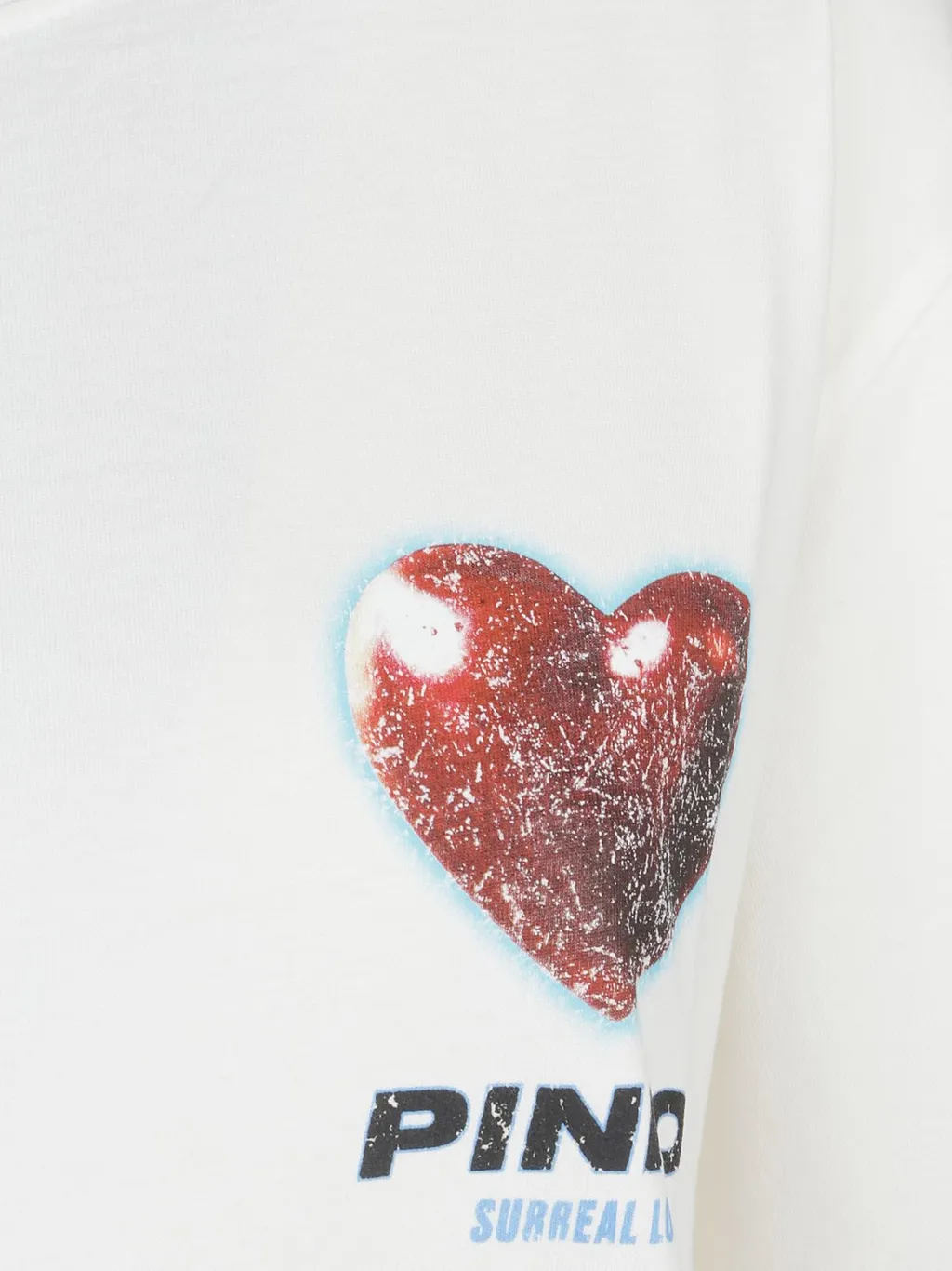 Pinko Heart Printed Crewneck T-Shirt