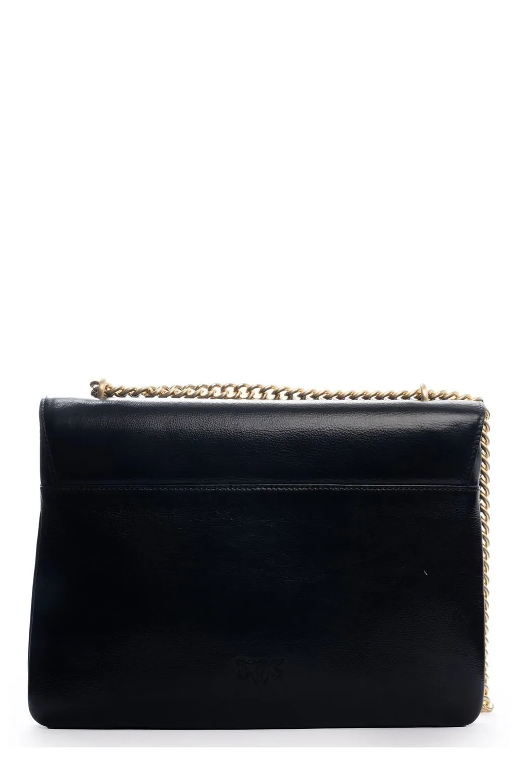 Pinko Logo Buckle Chain Shoulder Bag