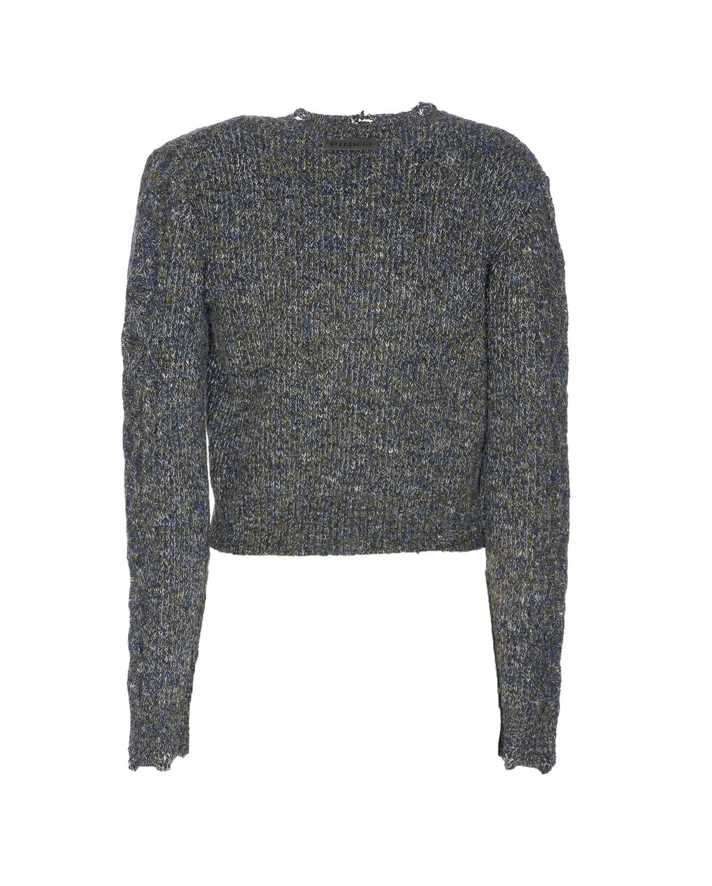 Pinko Cable Knit Short Mouliné Cardigan