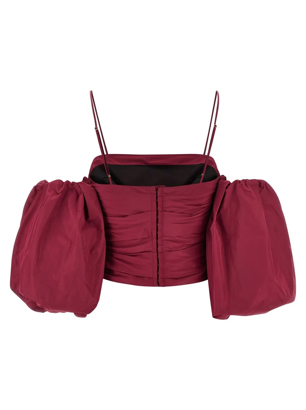 Pinko Pallottoliere Crop Puff Sleeves Top