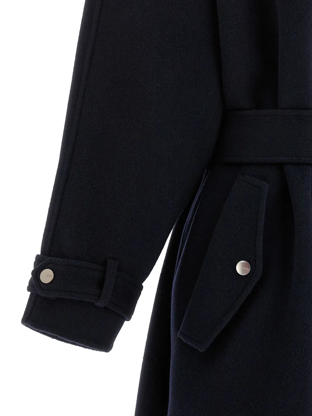Pinko Belted Hooded Coat
