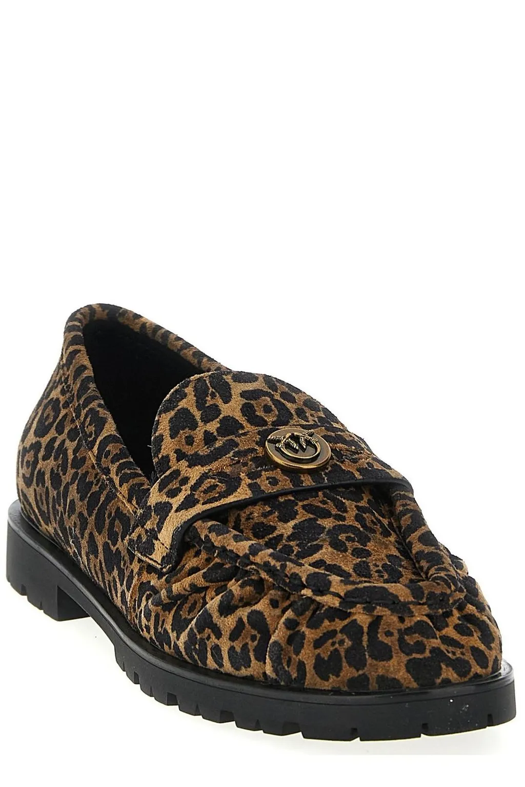Pinko Leopard Flat Loafers