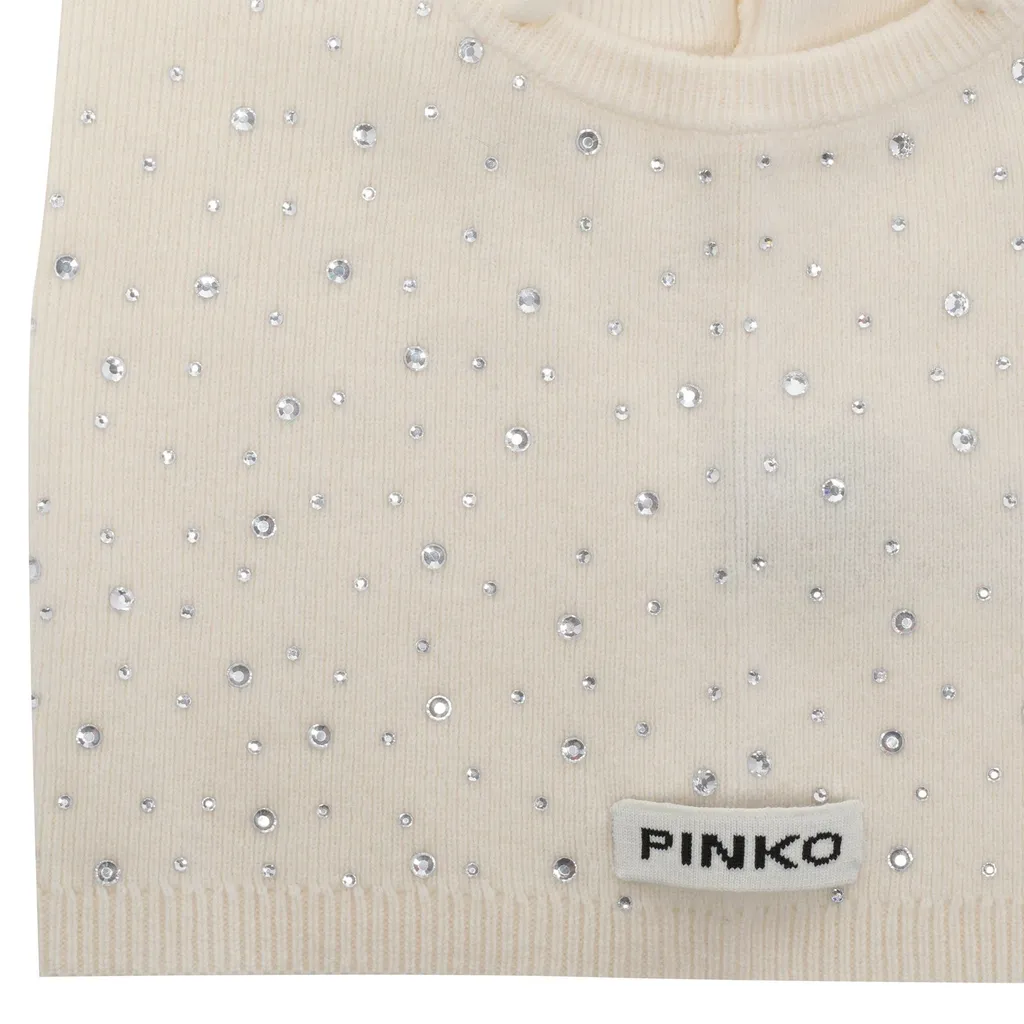Pinko All-Over Embellished Balaclava