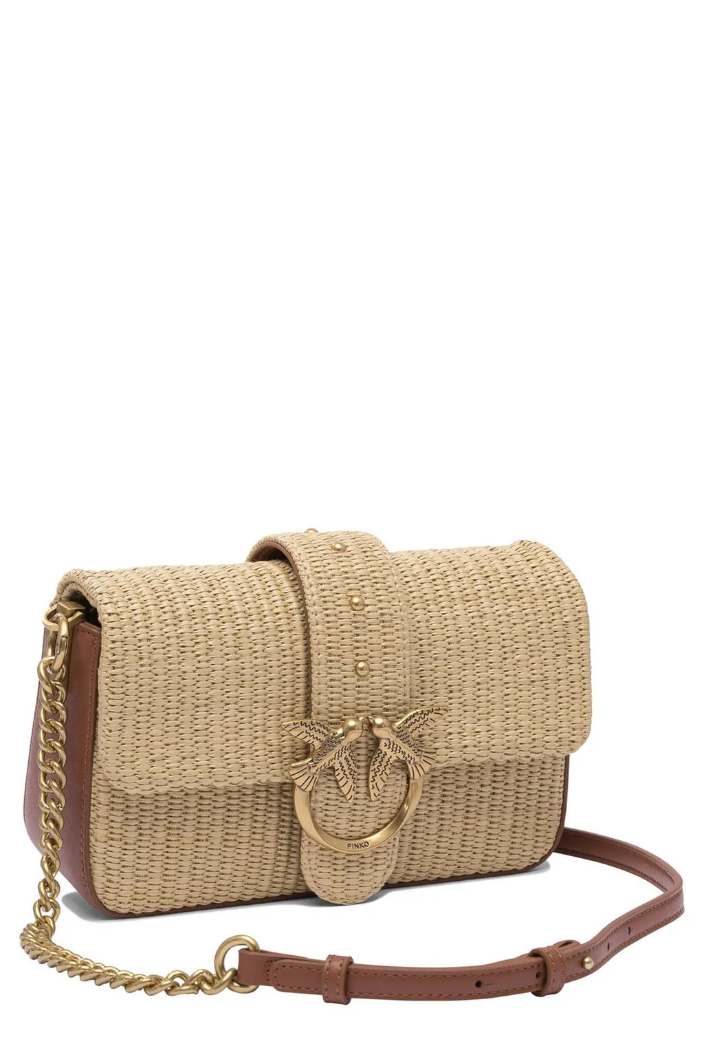 Pinko Love One Foldover Crossbody Bag