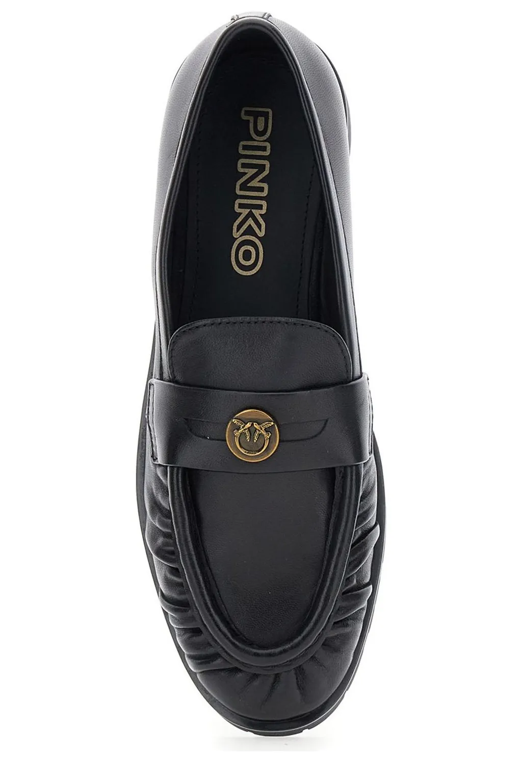 Pinko Logo Plaque Loafers