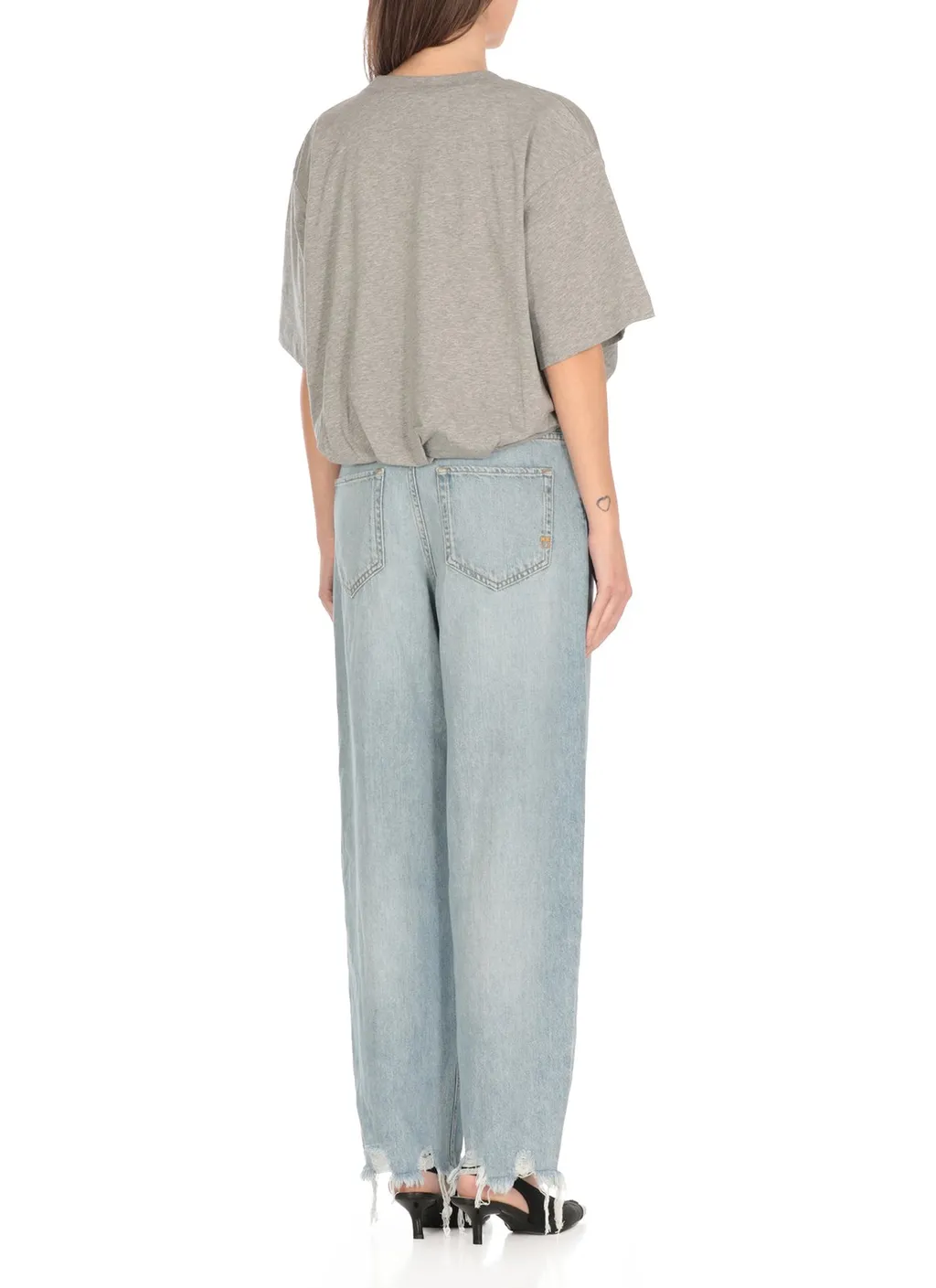 Pinko Torrone Cropped Jersey T-Shirt