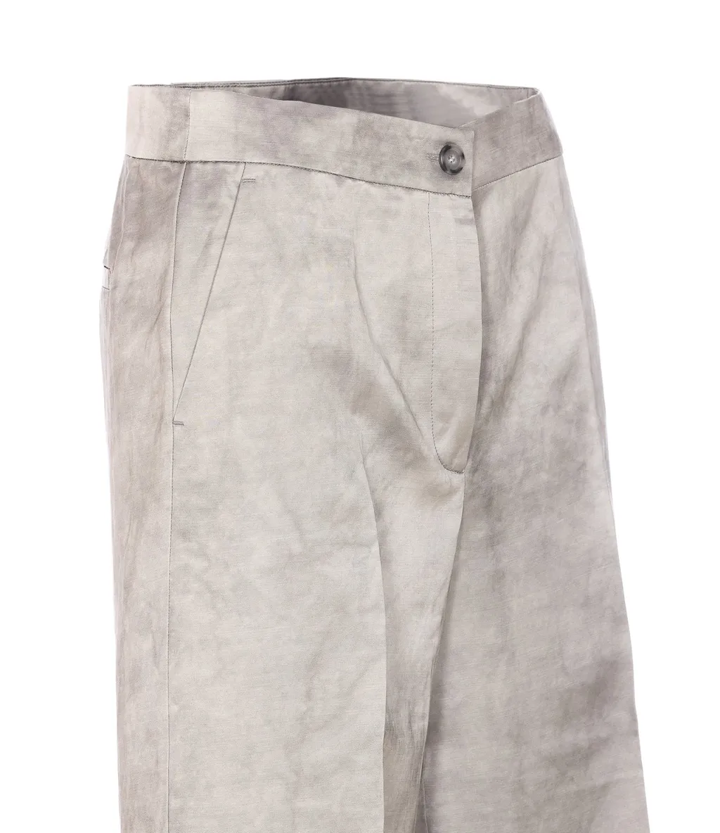 Pinko Elegant Wide-Leg Satin Trousers