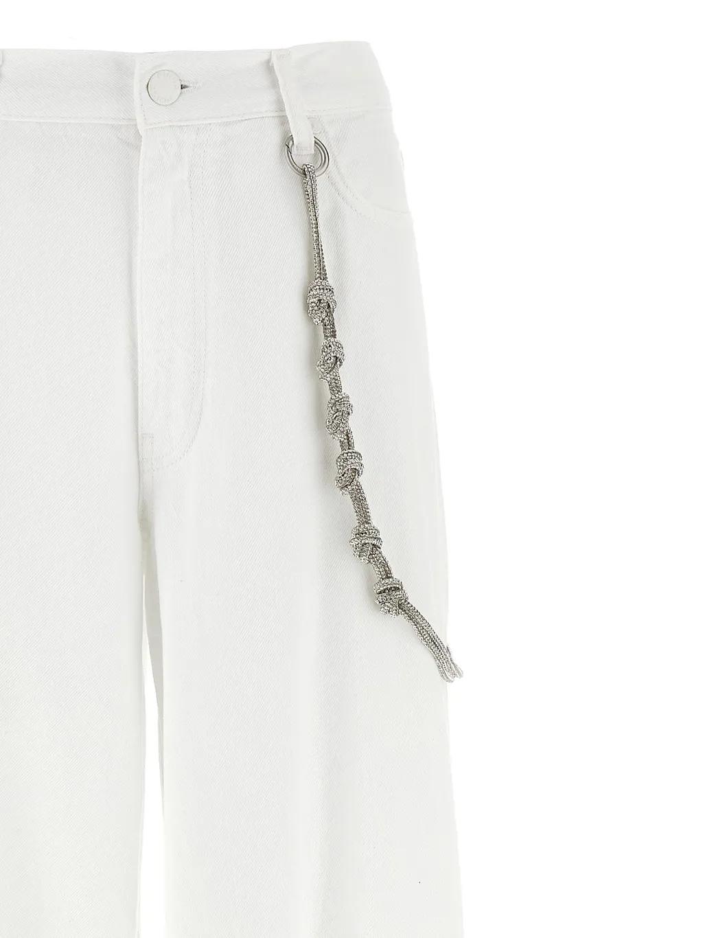 Pinko Chain Loose Wide-Leg Pants