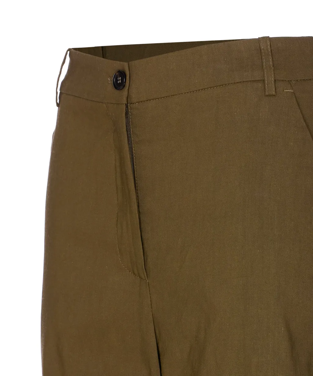 Pinko High Waist Wide-Leg Shorts