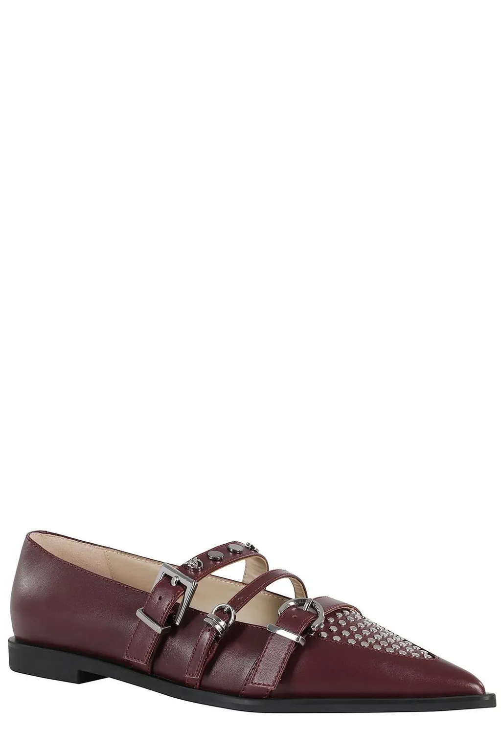 Pinko Embellished Pointed-Toe Flat-Shoes