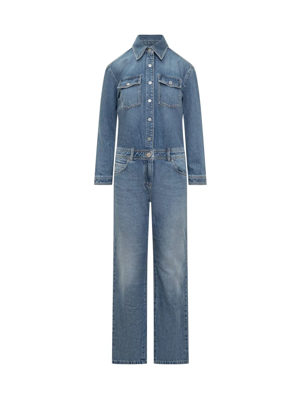 Pinko Long Denim Overalls