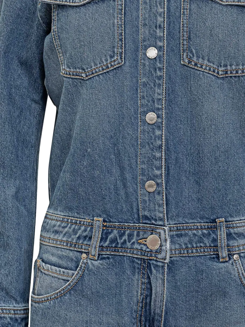 Pinko Long Denim Overalls