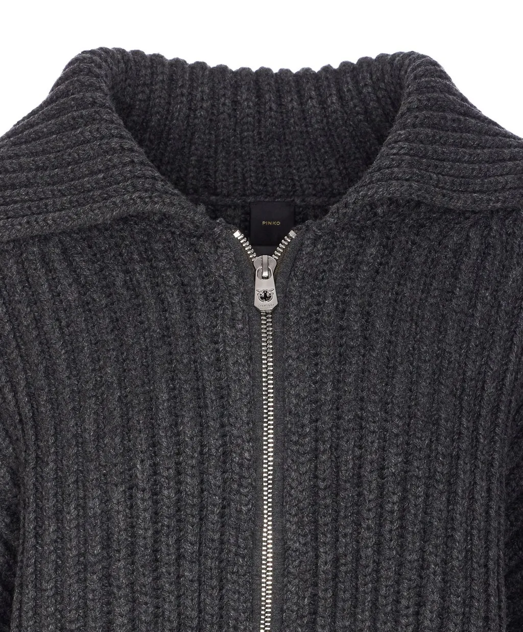 Pinko Embellished Zip-Up Knit Jacket