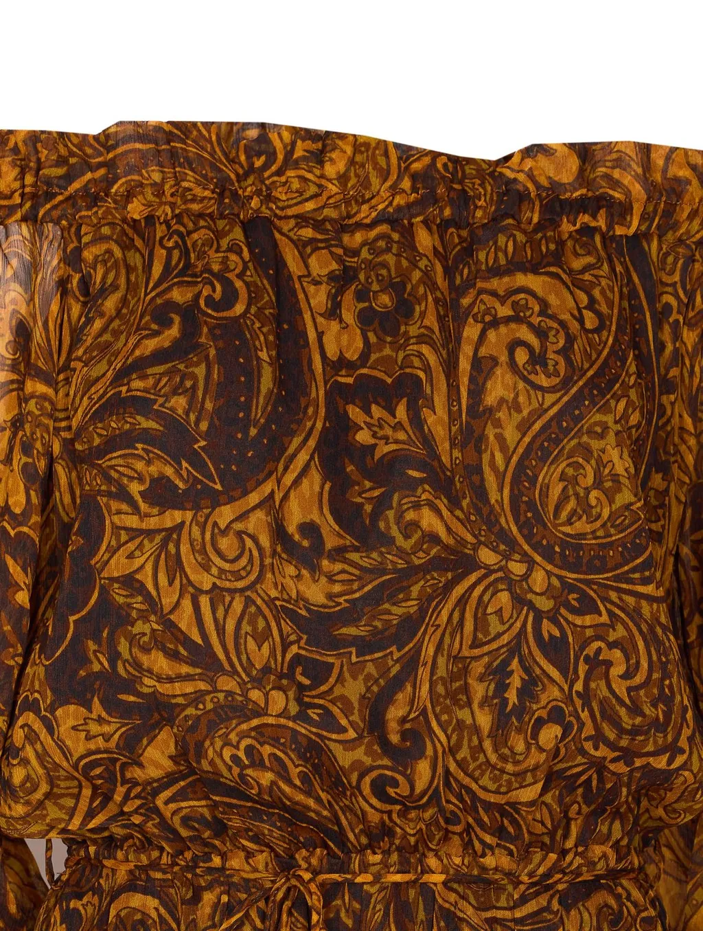 Pinko Paisley Printed Boat Neck Dress