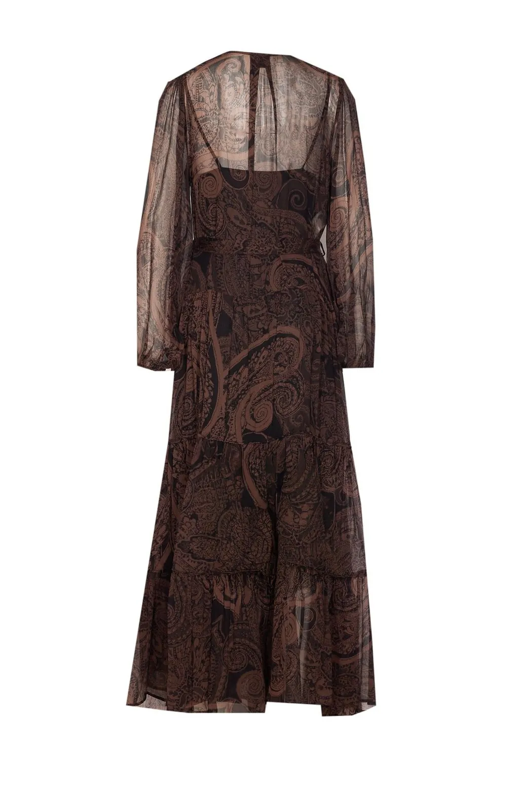 Pinko Paisley Printed Long Sleeved Dress
