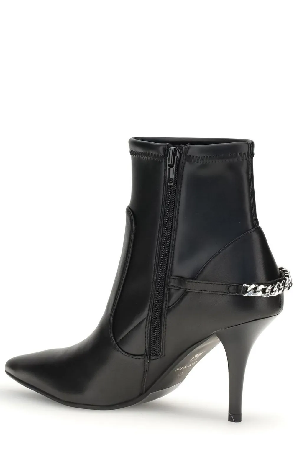 Pinko Chain-Detailed Ankle Boots