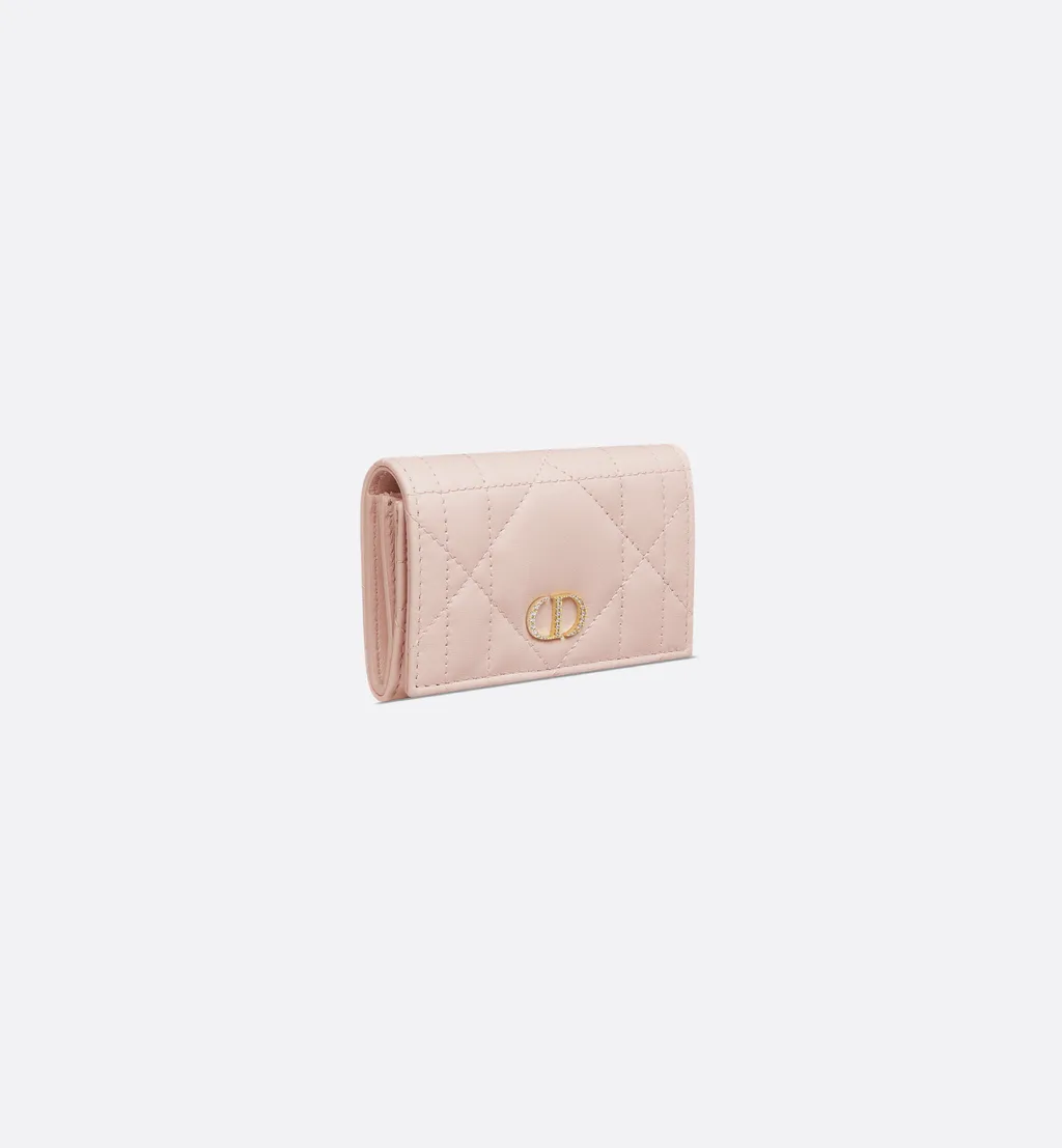 Dior Caro Glycine Wallet With Crystals