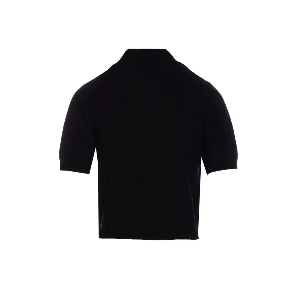 Pinko Short-Sleeved Knitted Polo Shirt