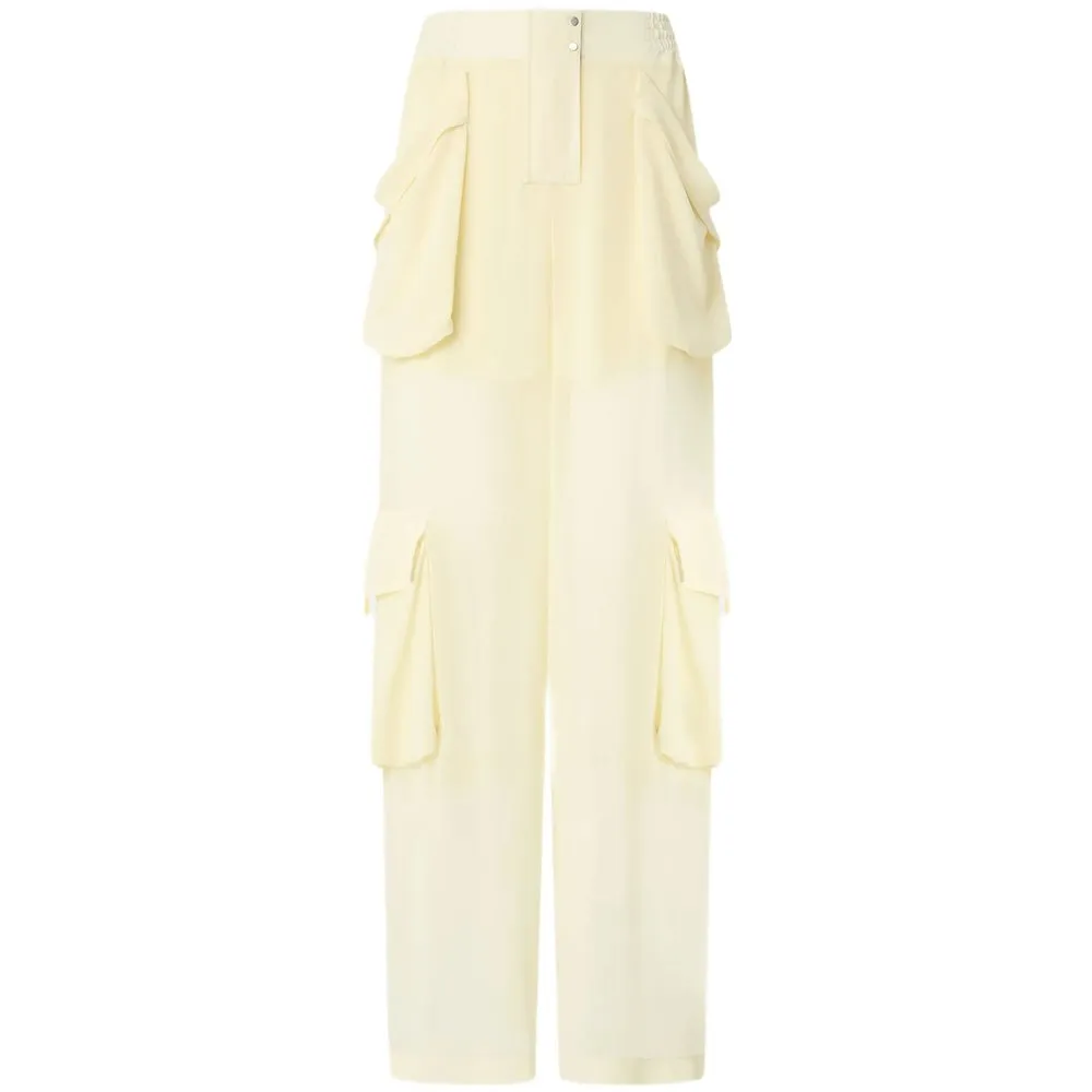 Pinko Sheer Georgette Cargo Trousers