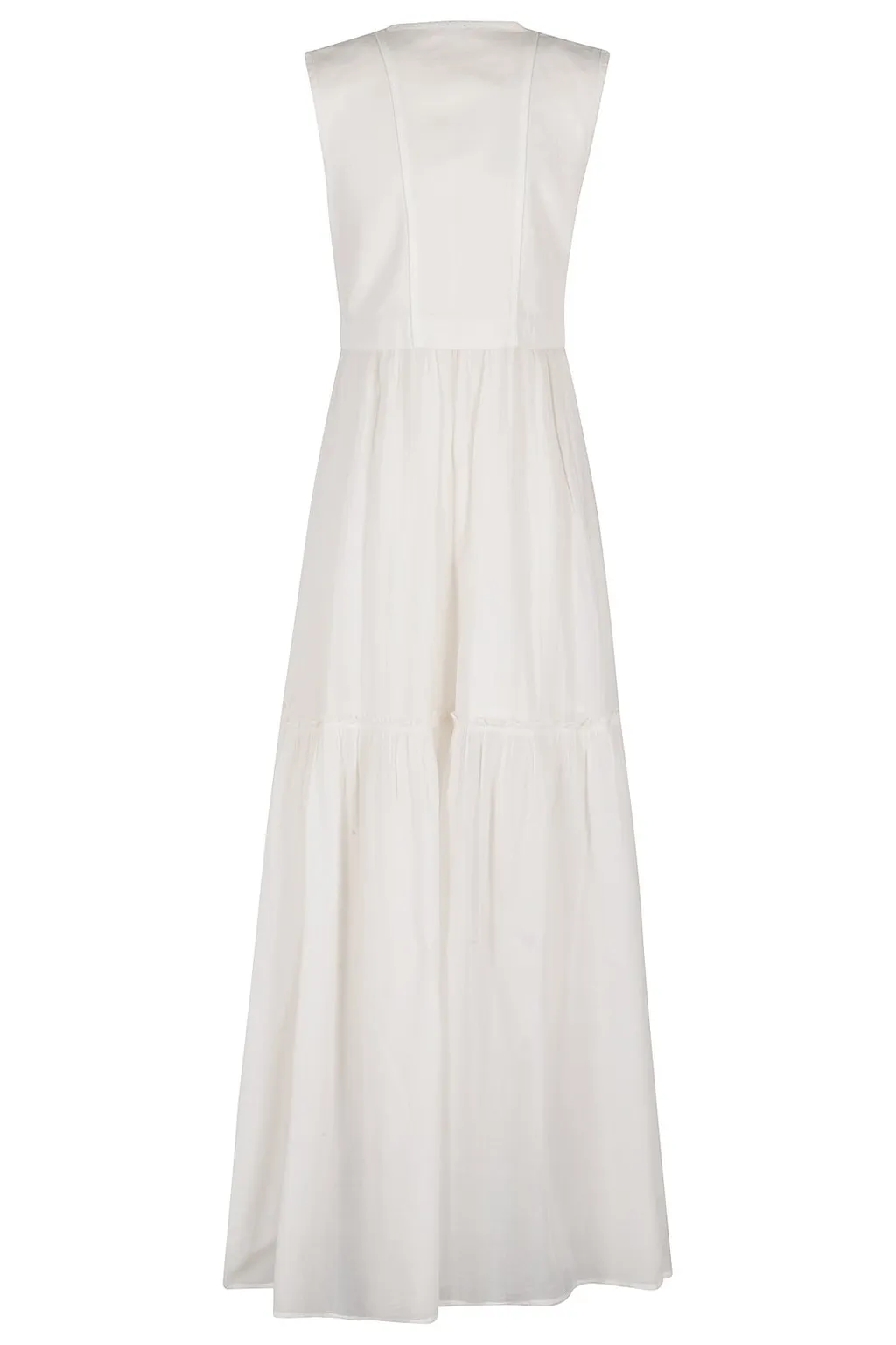 Pinko Andres Buckled V-Neck Long Dress