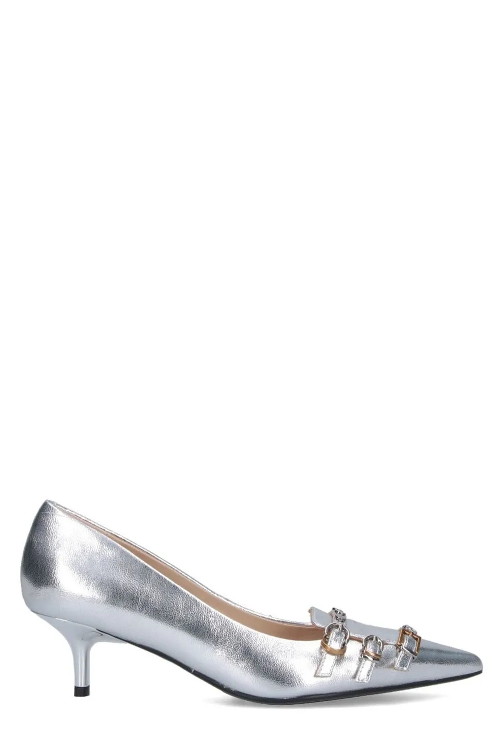 Pinko Gloria Buckle Detailed Pumps