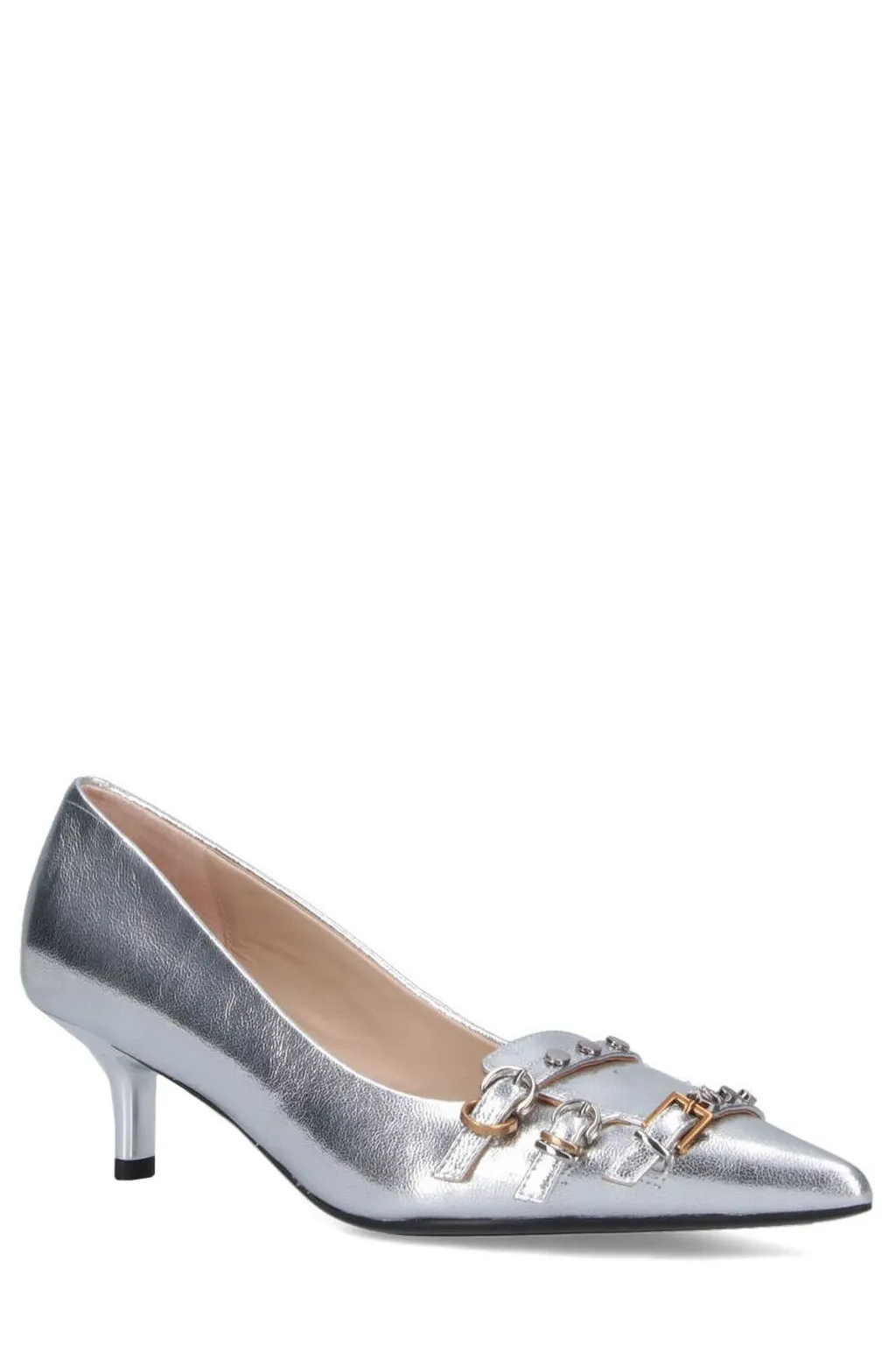 Pinko Gloria Buckle Detailed Pumps