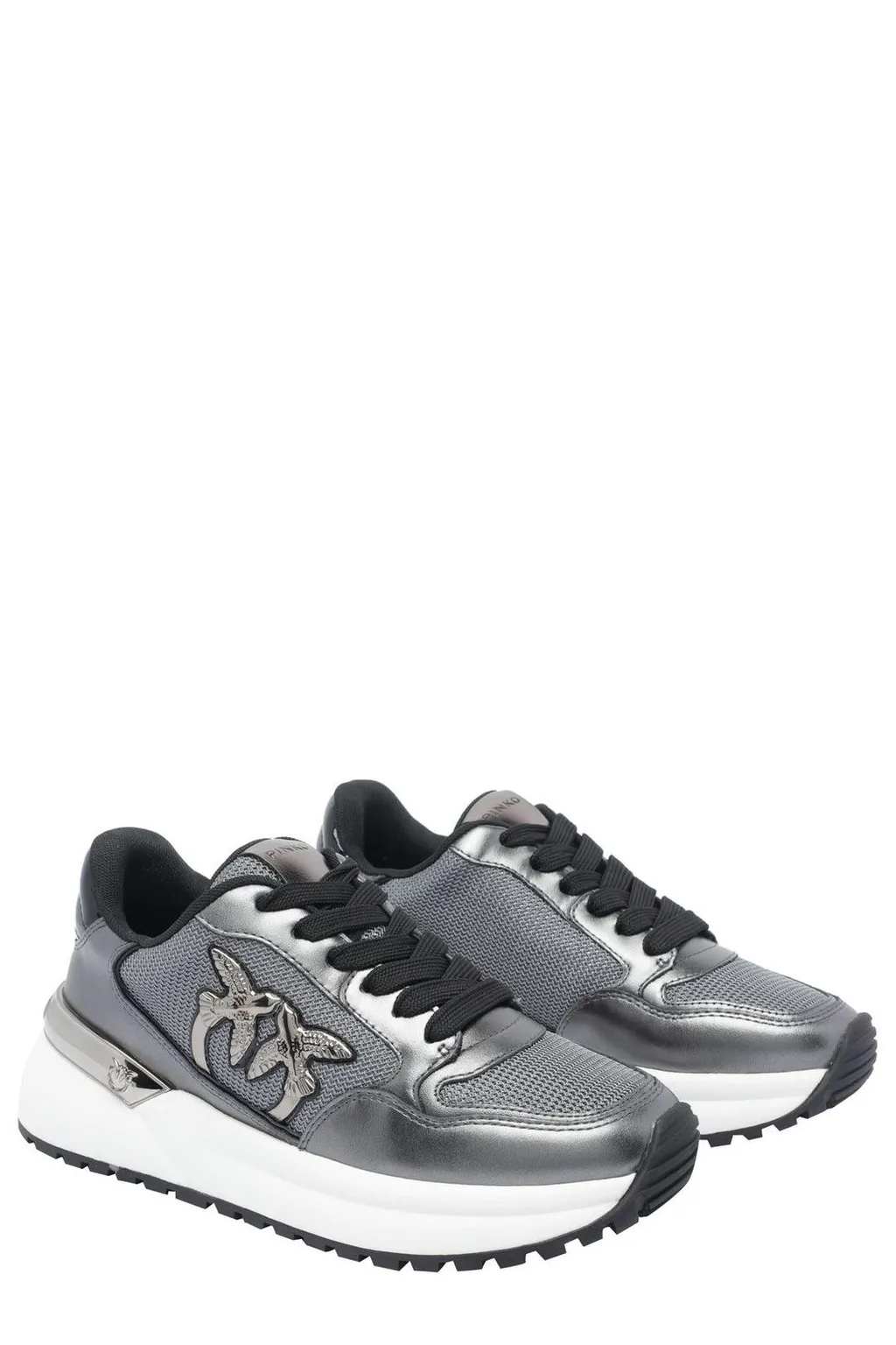 Pinko Logo Detailed Lace-Up Sneakers