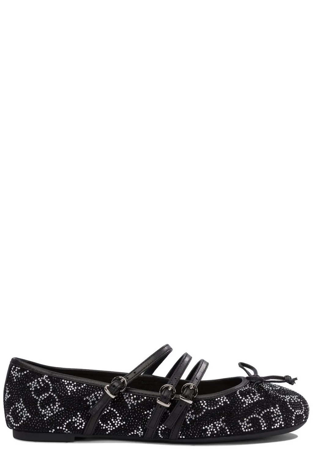 Pinko Embellished Bow Ballet Flats