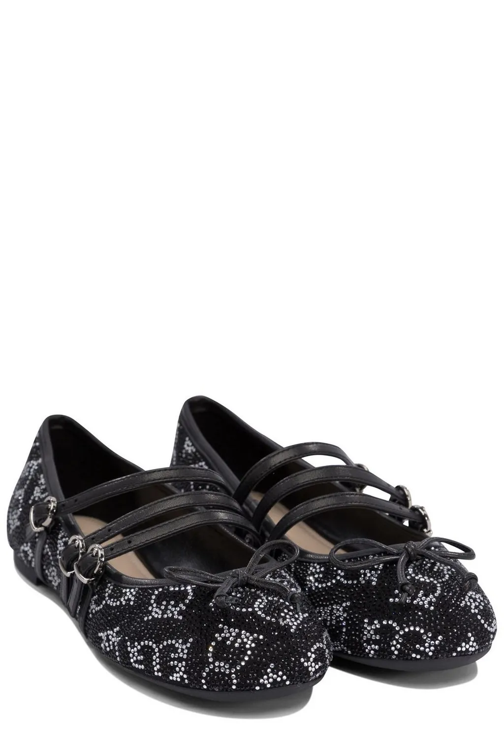 Pinko Embellished Bow Ballet Flats