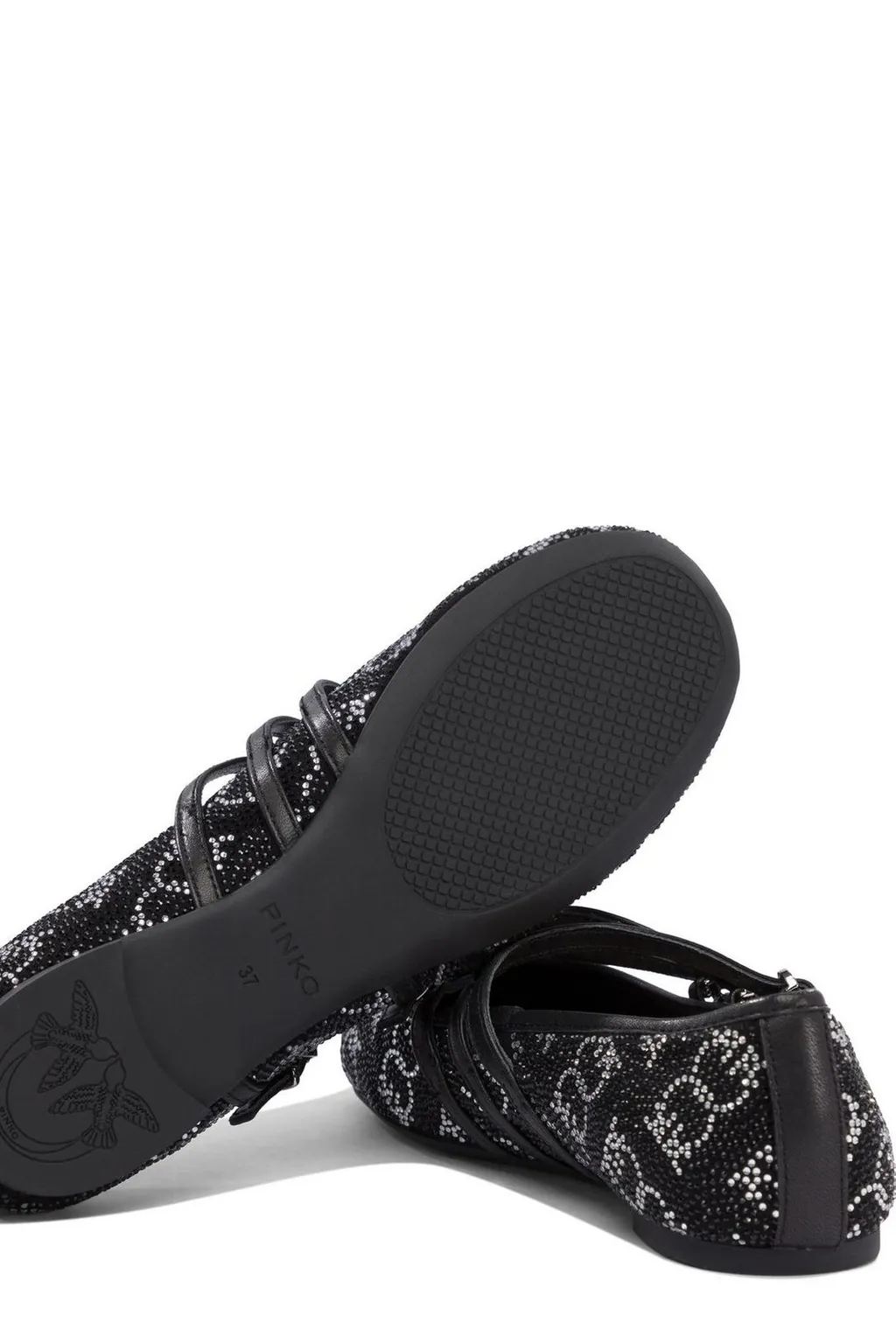 Pinko Embellished Bow Ballet Flats