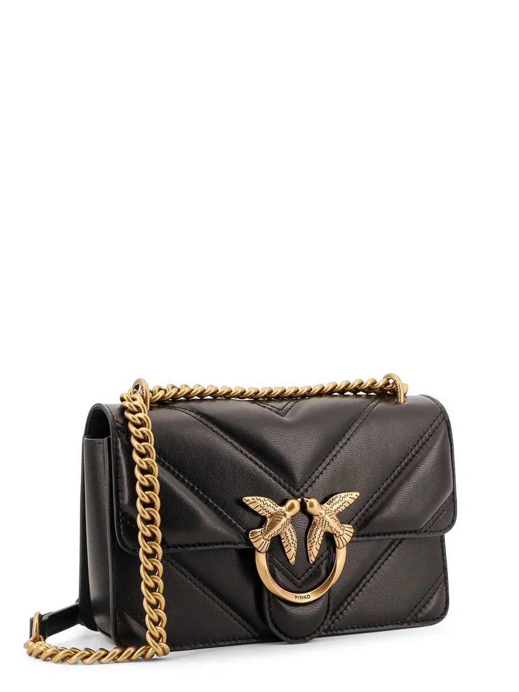 Pinko Love One Chain Linked Mini Crossbody Bag
