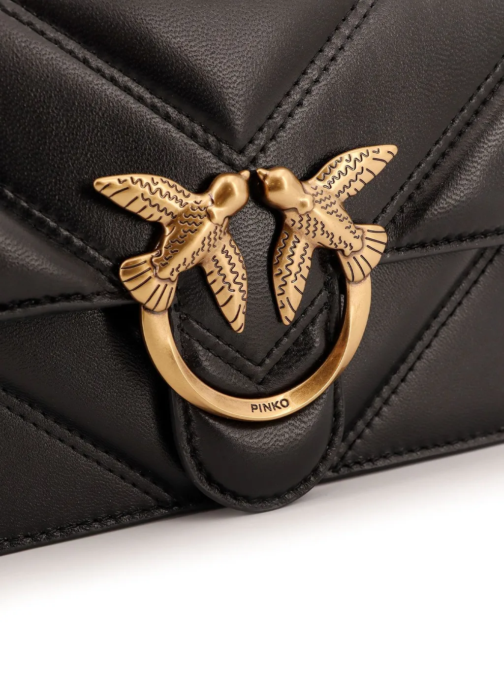 Pinko Love One Chain Linked Mini Crossbody Bag