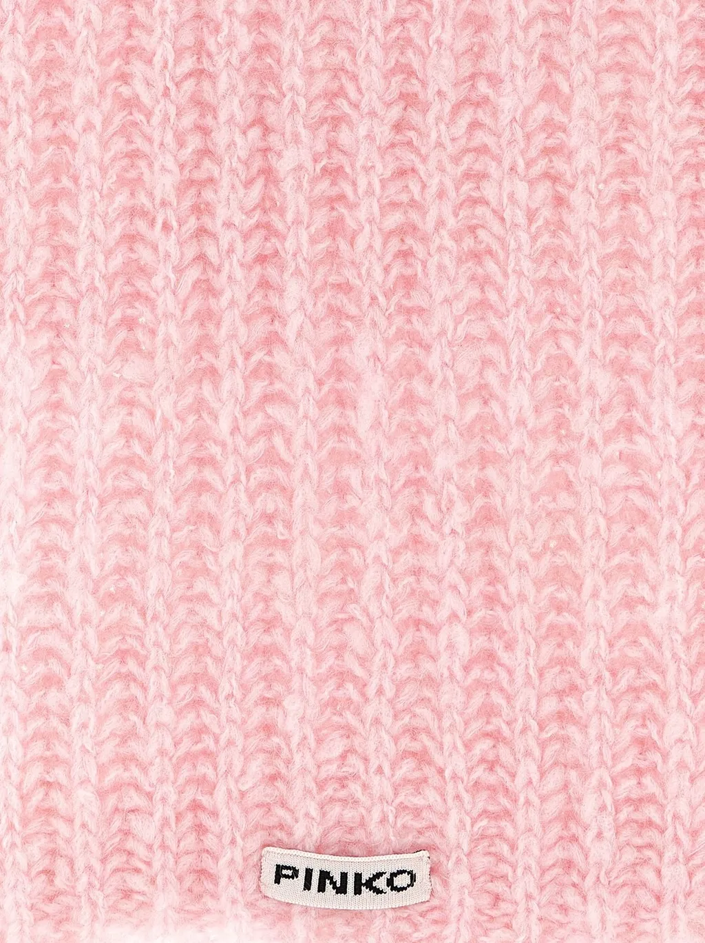 Pinko Logo Patch Knitted Scarf