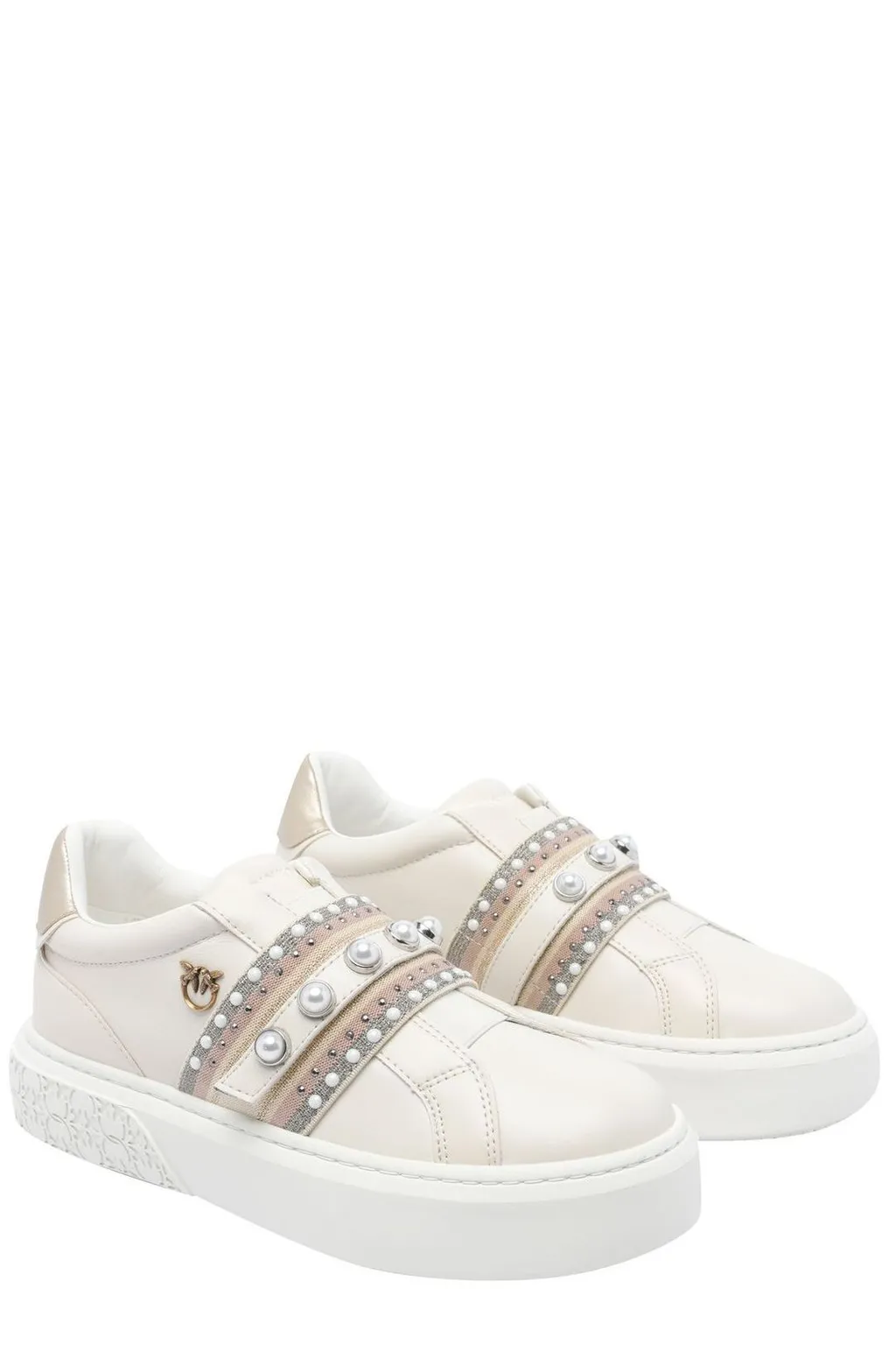 Pinko Embellished Low-Top Sneakers