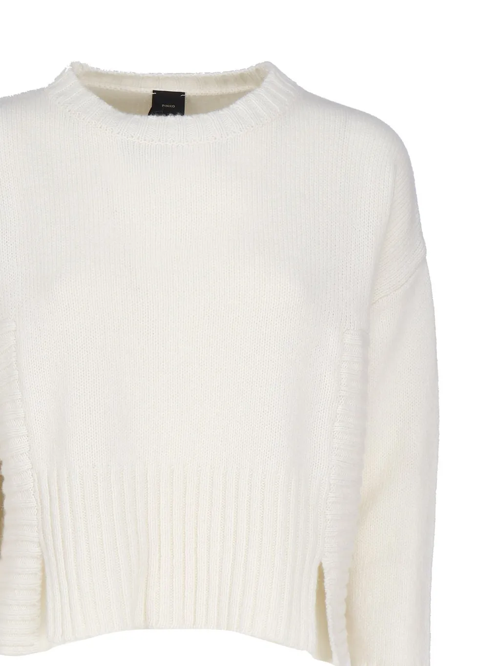 Pinko Crewneck Side Split Knitted Jumper