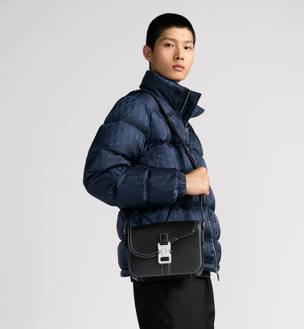 Small Saddle Messenger Bag With Flap